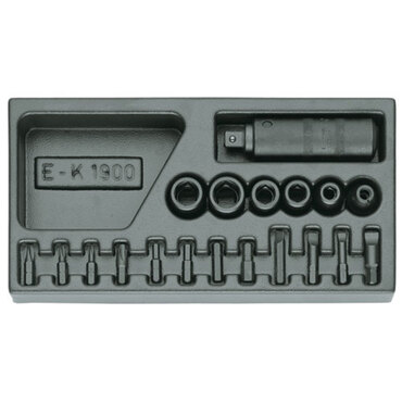 Impact screwdriver set, 1/2" in 1/3 ES module type 1500 ES-K 1900